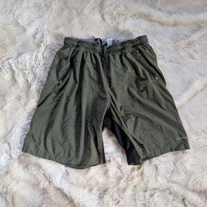 Patagonia Dark Green Athletic Men's Shorts